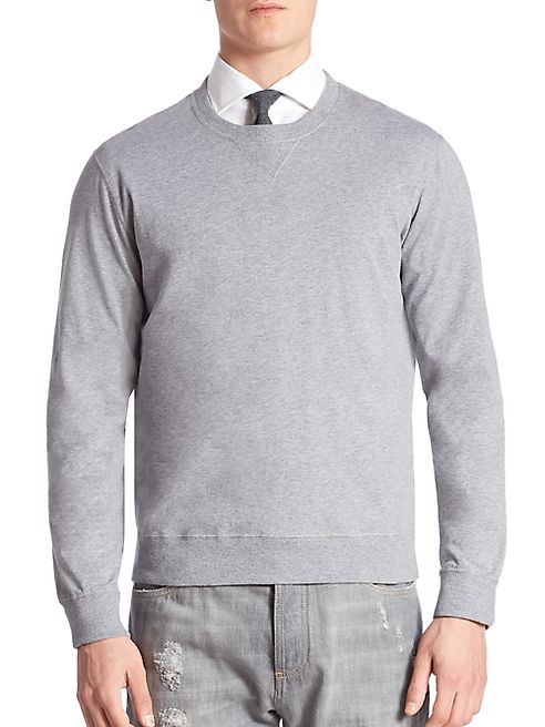 Brunello Cucinelli - Crewneck Heathered Sweater