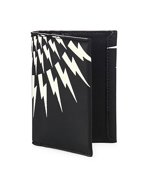 Neil Barrett - Thunderbolt Calf Leather Tall Wallet