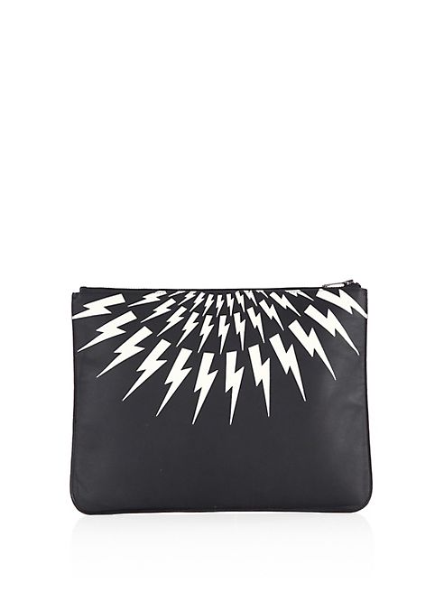 Neil Barrett - Thunderbolt   Leather Pouch