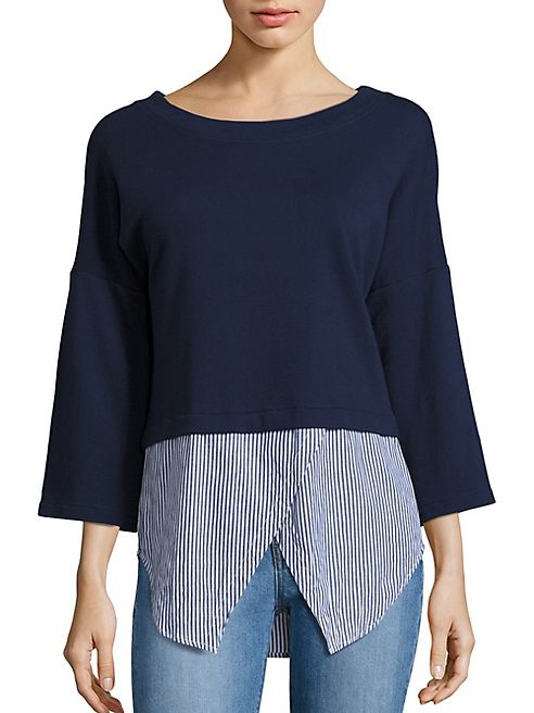 Derek Lam 10 Crosby - Faux 2-in-1 Top