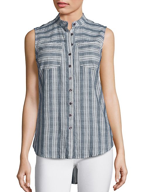 Derek Lam 10 Crosby - Sleeveless Striped Shirt