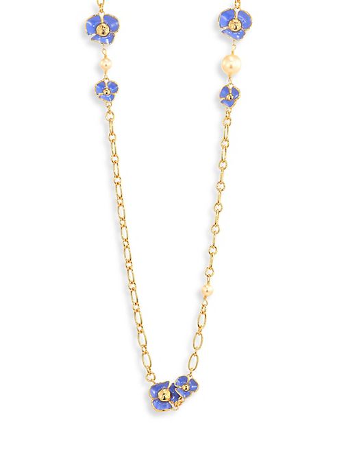 Tory Burch - Fleur Faux Pearl Rosary