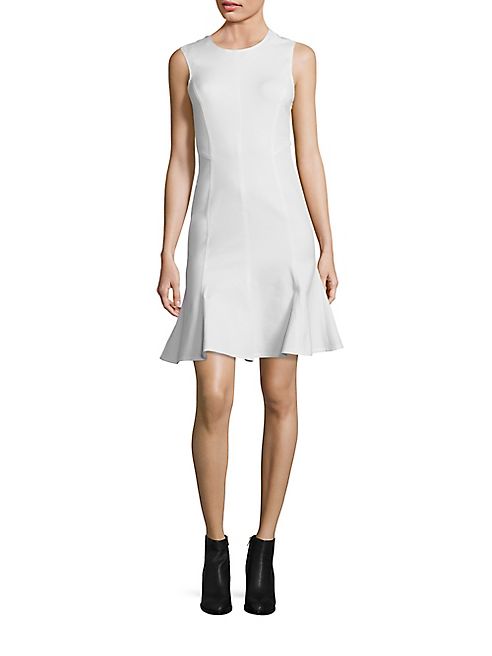 Derek Lam 10 Crosby - Back Cut-Out Fit-and Flare Dress