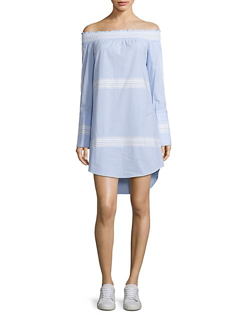 Derek Lam 10 Crosby - Off-the-Shoulder Cotton Dress