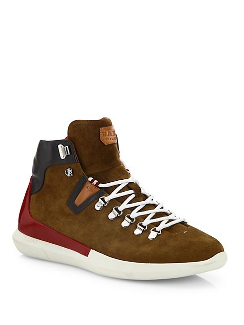 Bally - Avyd Hybrid   Leather High-Top Sneakers