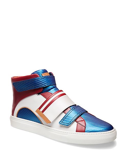 Bally - Herick Grip-Tape Leather High-Top Sneakers