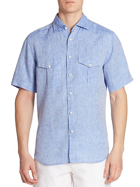 Saks Fifth Avenue Collection - Regular-Fit Linen Shirt