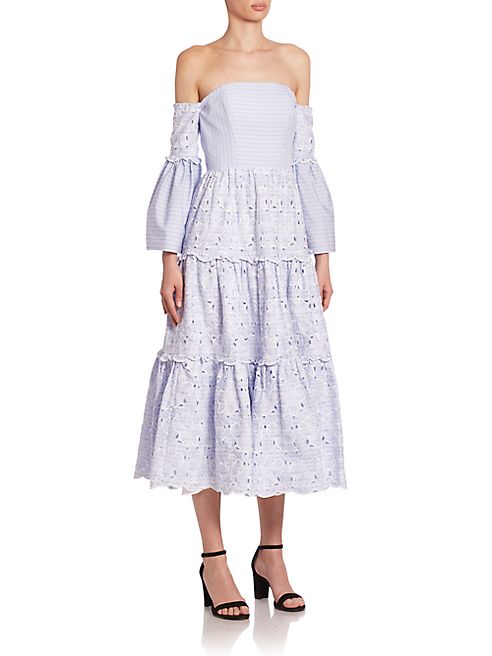 Erdem - Dee Tiered Midi Dress