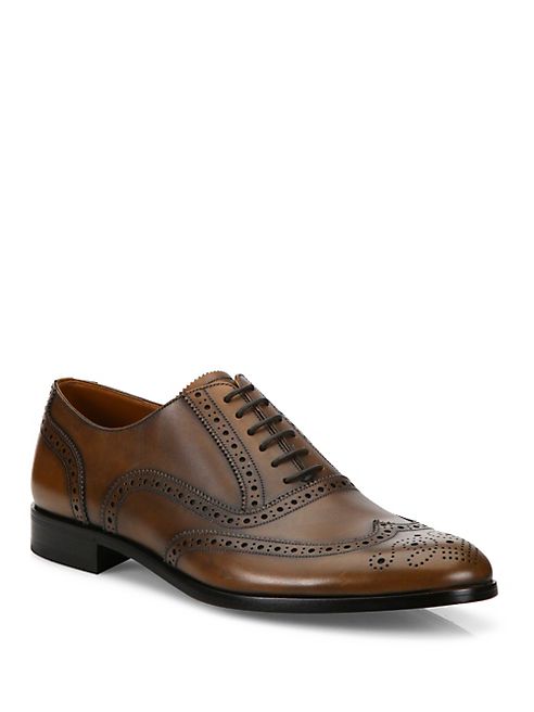 Bally - Bruck   Leather Wingtip Oxfords