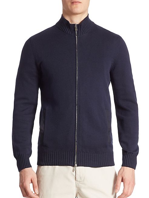 Brunello Cucinelli - Textured Zippered Sweatshirt