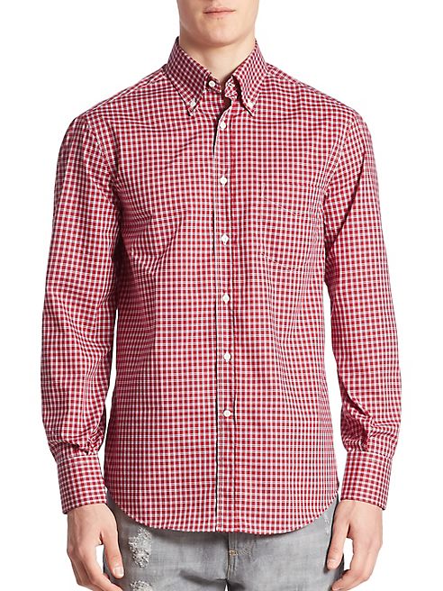 Brunello Cucinelli - Checkered Button-Down Shirt