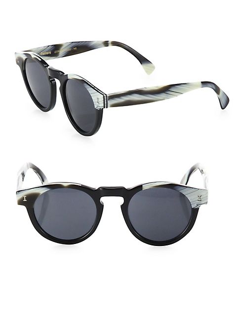 Illesteva - Leonard 48MM Classic Round Sunglasses