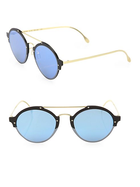 Illesteva - Malpensa 53MM Mirrored Aviator Sunglasses