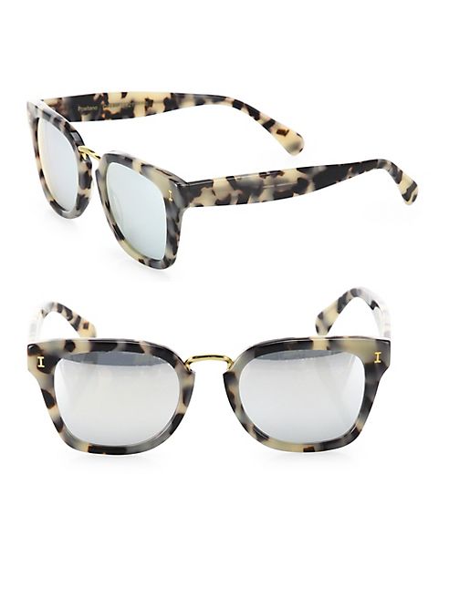 Illesteva - Positano 49MM Mirrored Square Sunglasses