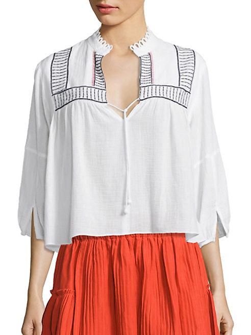 Apiece Apart - Embroidered Loreto Blouse