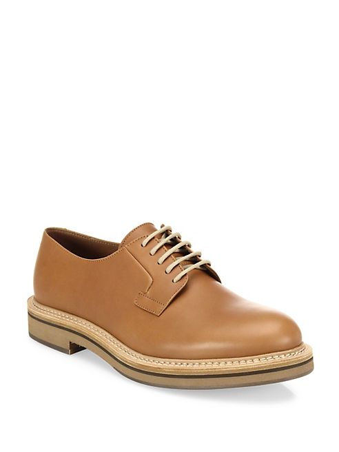 Brunello Cucinelli - Colorblock Leather Derby Shoes