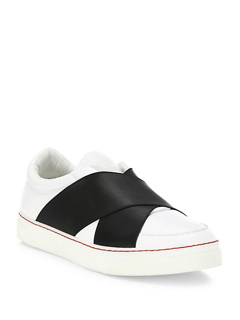 Proenza Schouler - Leather Crisscross Skate Sneakers