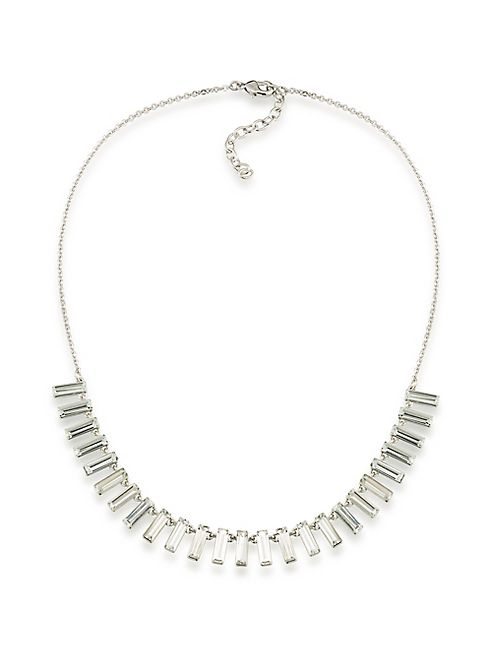 ABS by Allen Schwartz Jewelry - Rockstars Crystal Baguette Frontal Necklace