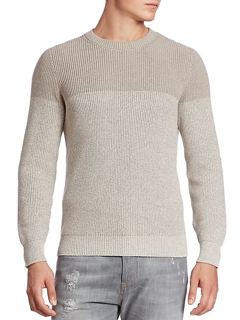 Brunello Cucinelli - Ribbed Colorblock Crewneck Sweater