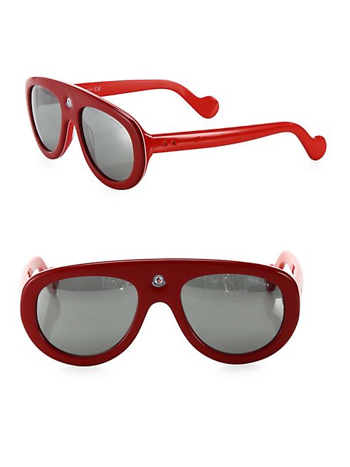 Moncler - 55MM Oval Sunglasses