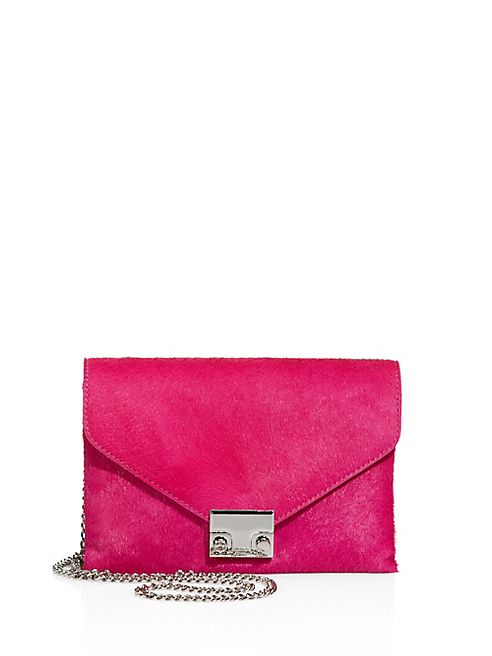 Loeffler Randall - Mini Signature Lock Leather Crossbody Clutch