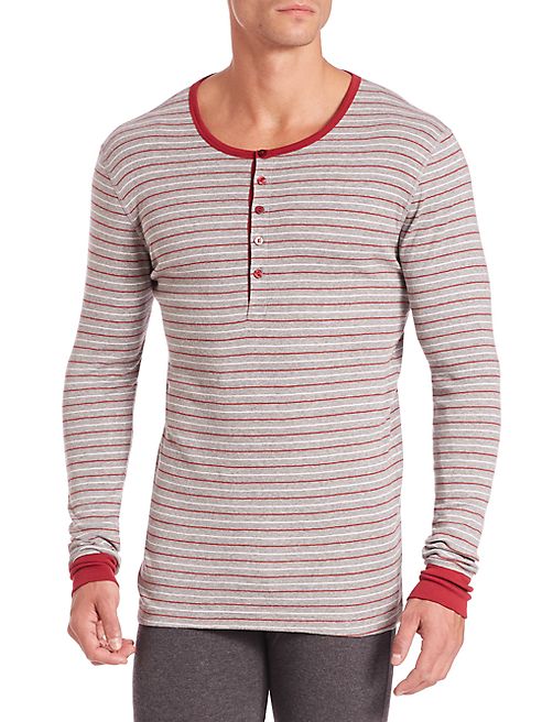 2(X)IST - Heathered Cotton Henley