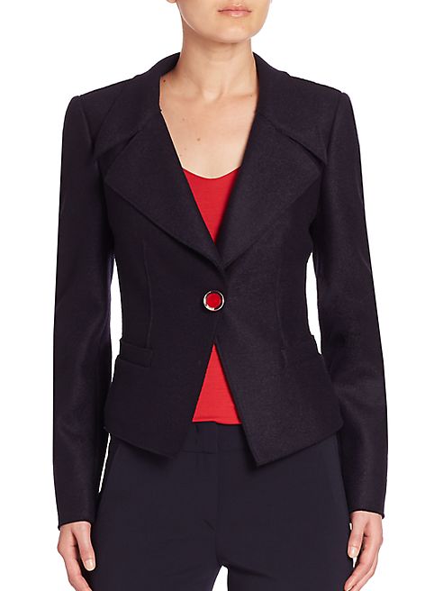 Armani Collezioni - Single-Button Wool Jacket