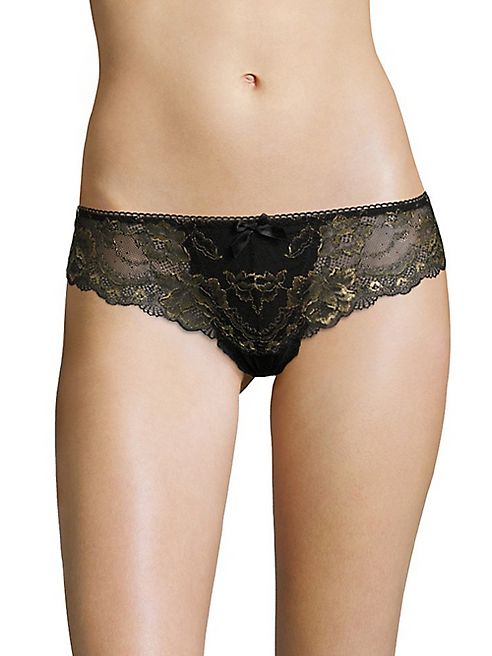 Hanky Panky - J'Adore Les Fleurs Rose D'Or V-Front Brief