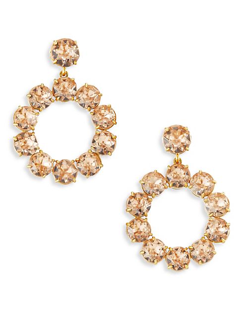 Tory Burch - Crystal Stone Wreath Earrings