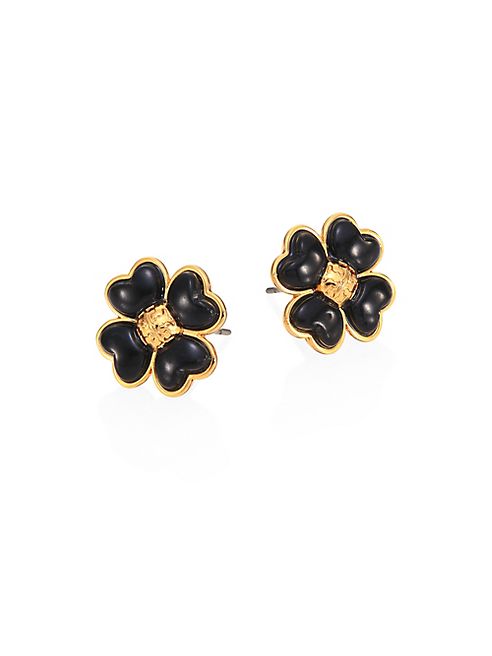 Tory Burch - Clover Resin Stud Earrings