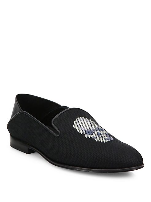 Alexander McQueen - Skull Woven Loafers