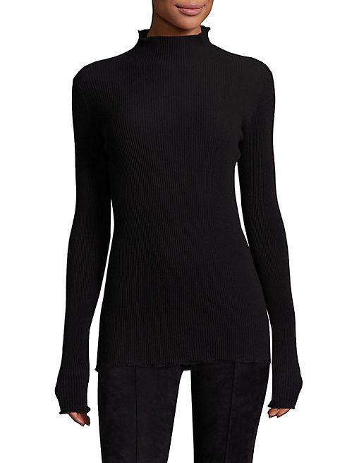 The Row - Dita Virgin Wool Mockneck Sweater