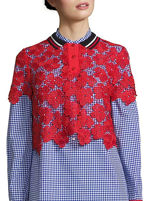 Tommy Hilfiger Collection - Floral Lace Polo Top