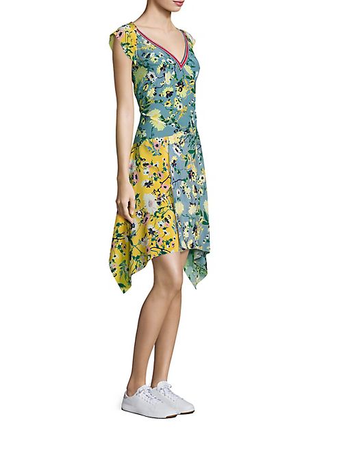 Tommy Hilfiger Collection - Patchwork Floral Silk Dress