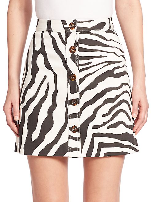 Adam Lippes - Printed Mini Skirt