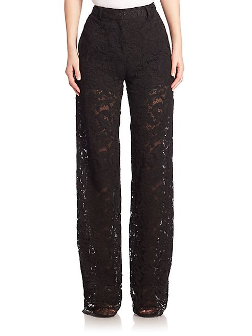 Adam Lippes - Wide-Leg Lace Pants