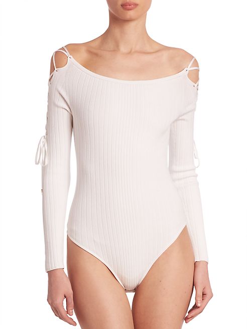 Cushnie et Ochs - Lace Up Bodysuit