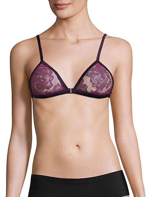 Fleur du Mal - Rose Lace Triangle Bra