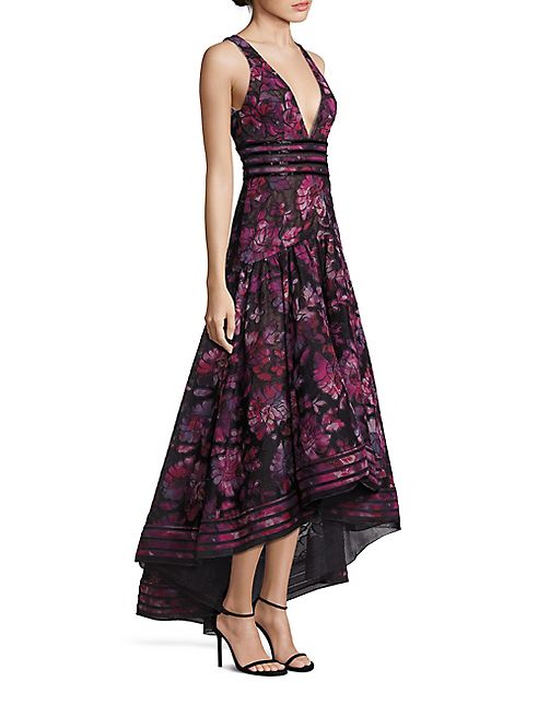 Marchesa Notte - Beaded Floral Gown