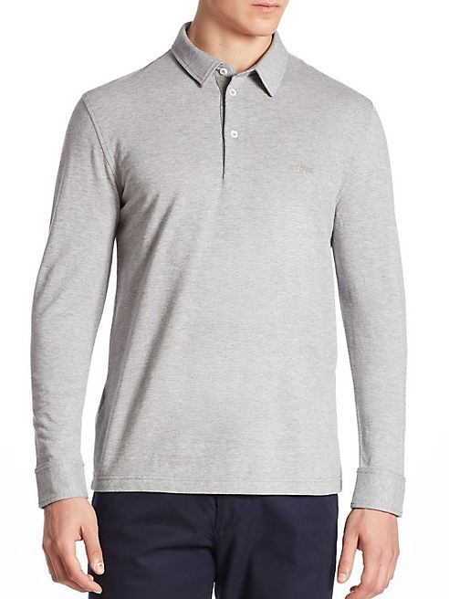 Lacoste - Wool-Blend Long Sleeve Polo Shirt