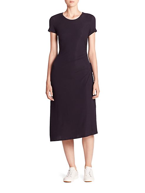 Theory - Jilaena Ruched Midi Dress