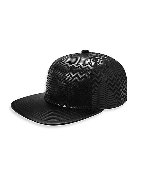 Gents - Luxe Pat Flat Brim Baseball Cap