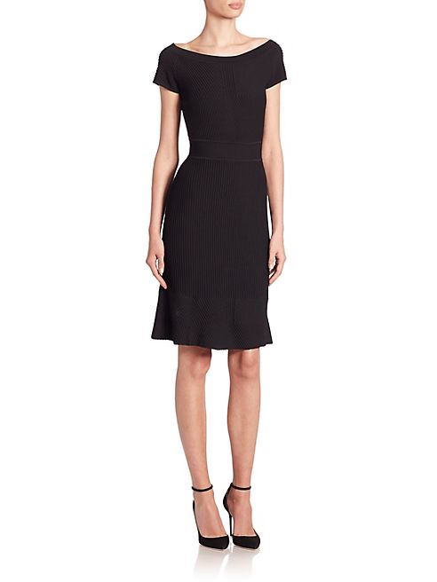 Armani Collezioni - Cross Piping Knit Dress