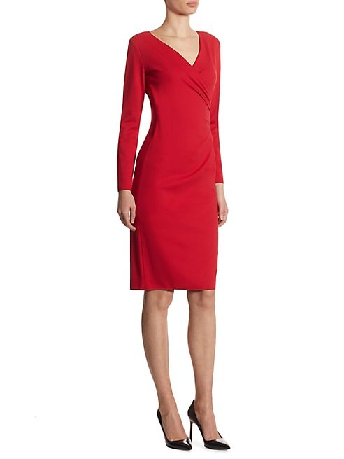 Armani Collezioni - Ruched Solid Dress