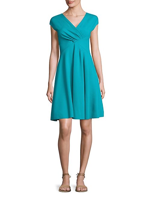 Armani Collezioni - Ruched V-Neck Dress