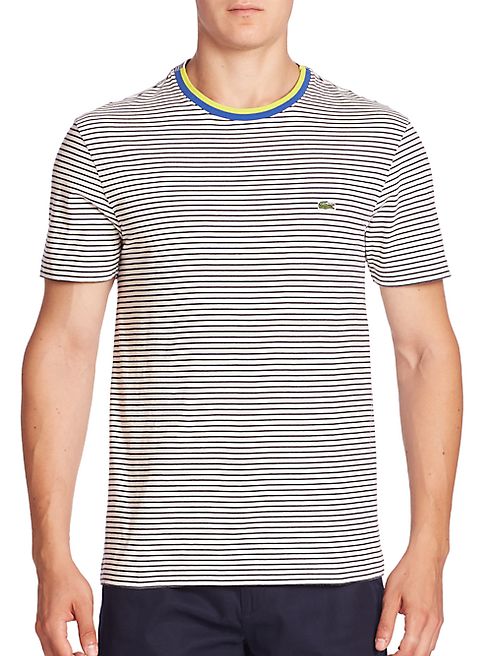 Lacoste - Short Sleeve Resort Stripe Tee