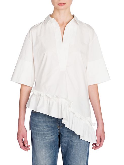 Marni - Asymmetric Cotton Poplin Shirt