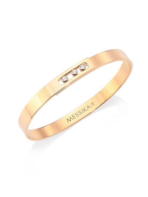 Messika - Move Noa Diamond & 18K Pink Gold Bangle