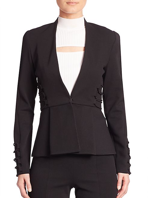 Cushnie et Ochs - Stretch Twill Peplum Jacket