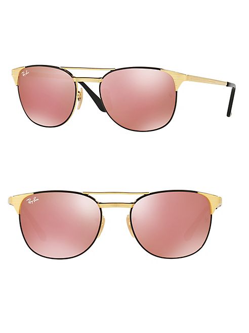 Ray-Ban - Mirrored Signet Metal Sunglasses